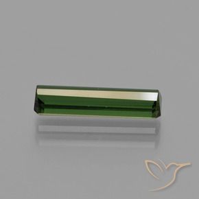 Turmalina Verde oscuro natural de 1.51 ct, Corte Octágono / Esmeralda, VVS-VS