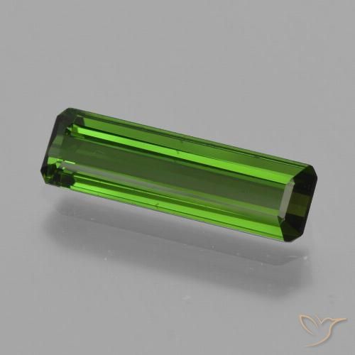 1.12ct Natural Verde medio Turmalina, corte esmeralda, VVS-VS