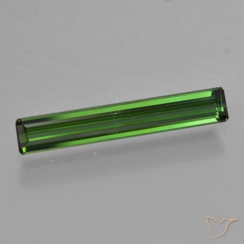 1.08ct Natural Verde terroso turmalina, Corte Octágono / Esmeralda, VVS-VS, Photo A
