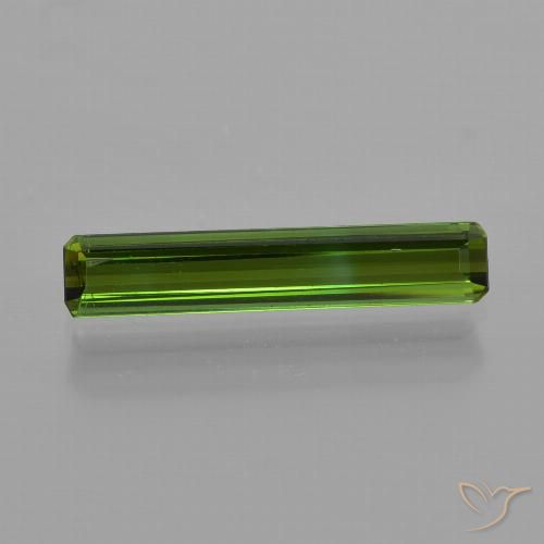 1.00ct Natural Verde oscuro Turmalina, corte esmeralda, VS