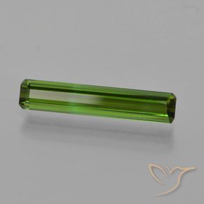 Turmalina Verde oscuro natural de 1.00 ct, Corte Octágono / Esmeralda, VS