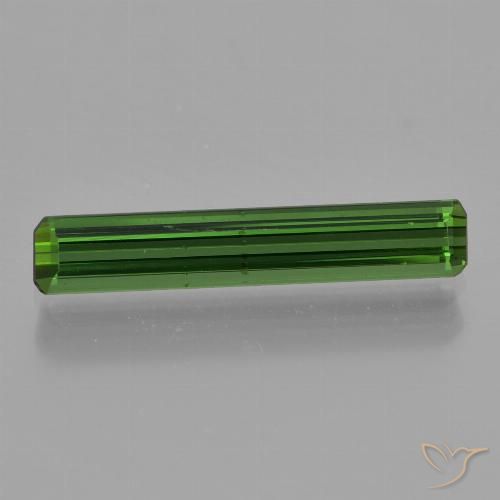 1.08ct Natural Verde medio Turmalina, corte esmeralda, VVS-VS