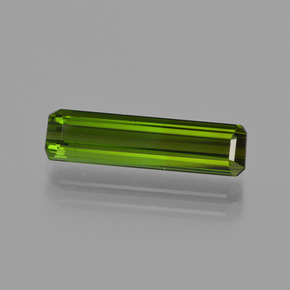 Turmalina verde terroso natural de 2,15 ct, corte esmeralda, VVS-VS