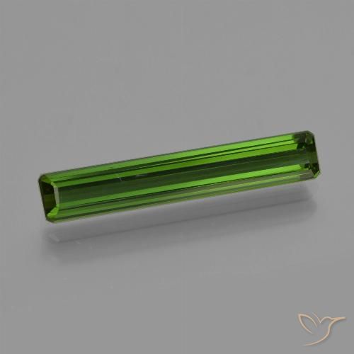 2.11ct Natural Verde oscuro Turmalina, corte esmeralda, VVS-VS