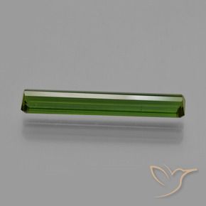 Turmalina Verde oscuro natural de 2.11 ct, Corte Octágono / Esmeralda, VVS-VS