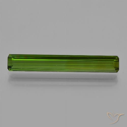 2.52ct Natural Verde oscuro Turmalina, corte esmeralda, VVS-VS