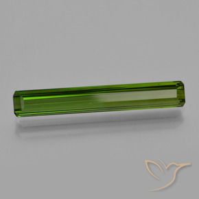 Turmalina Verde oscuro natural de 2.52 ct, Corte Octágono / Esmeralda, VVS-VS