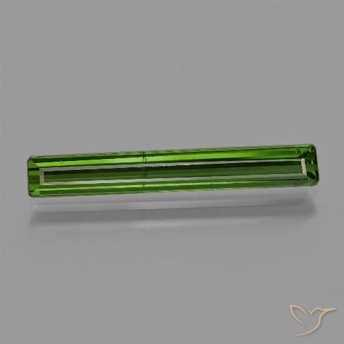 2.01ct Natural Verde bosque intenso Turmalina, corte esmeralda, VS-SI