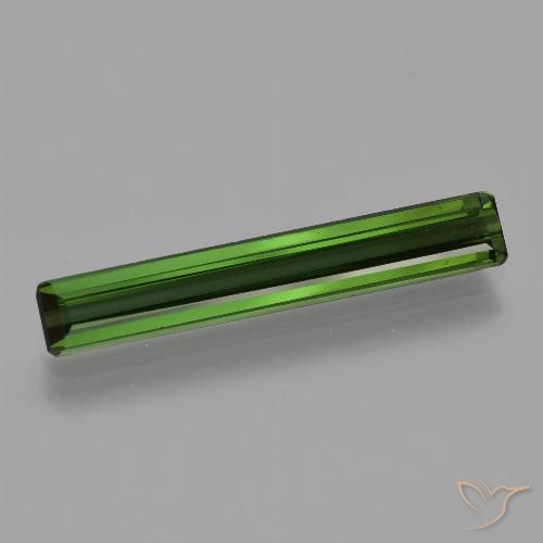 2.20ct Natural Verde bosque Turmalina, corte esmeralda, VS