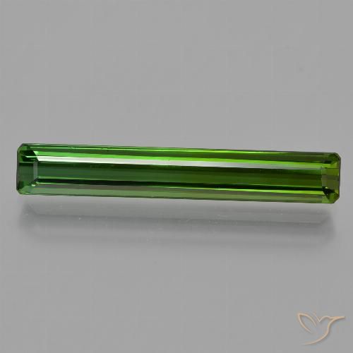 2.60ct Natural Verde oscuro Turmalina, corte esmeralda, VS
