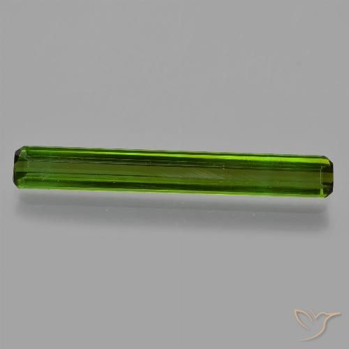 2.07ct Natural Verde bosque Turmalina, corte esmeralda, VS
