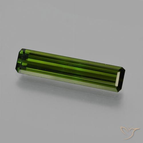 2.59ct Natural Verde oscuro Turmalina, Corte Octágono / Esmeralda, VS, Photo A