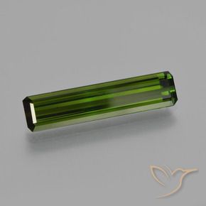 Turmalina Verde oscuro natural de 2.59 ct, Corte Octágono / Esmeralda, VS