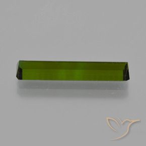 Turmalina Verde oscuro natural de 2.59 ct, Corte Octágono / Esmeralda, VS