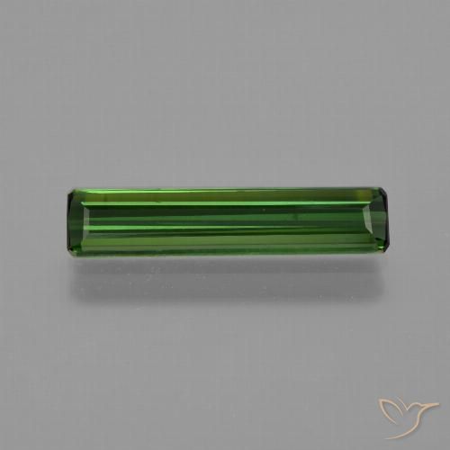 1.35ct Natural Verde bosque Turmalina, Corte Octágono / Esmeralda, VS, Photo A