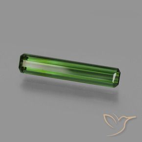 Turmalina Verde oscuro natural de 1.30 ct, Corte Octágono / Esmeralda, VS