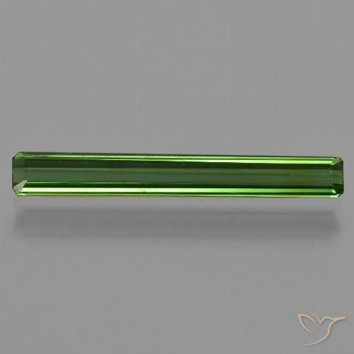 1.32ct Natural Verde bosque intenso Turmalina, corte esmeralda, VVS-VS
