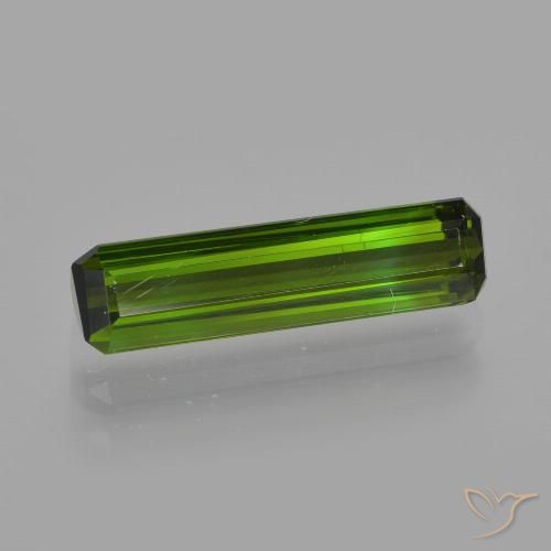 1.67ct Natural Verde bosque turmalina, Corte Octágono / Esmeralda, VVS-VS, Photo A