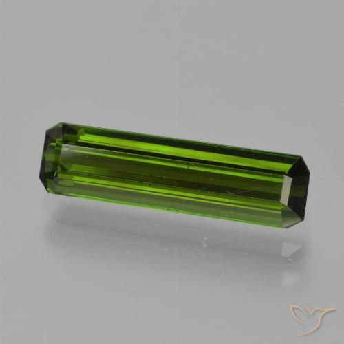 1.64ct Natural Verde oscuro Turmalina, corte esmeralda, VS