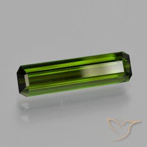 Turmalina Verde oscuro natural de 1.64 ct, Corte Octágono / Esmeralda, VS