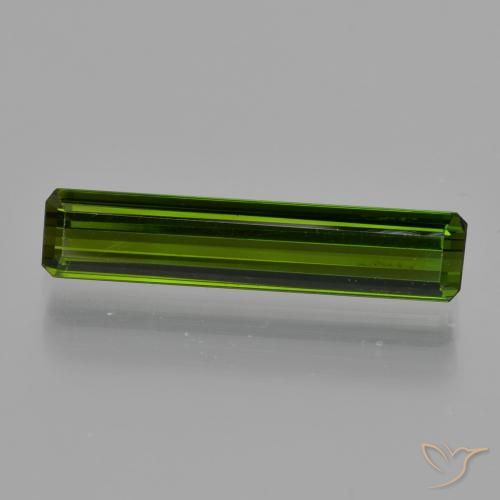 1.84ct Natural Verde oscuro Turmalina, corte esmeralda, VS
