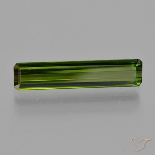 Turmalina Verde oscuro natural de 1.84 ct, Corte Octágono / Esmeralda, VS