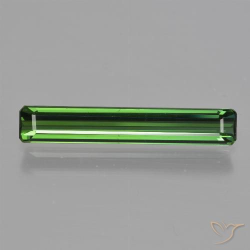 1.67ct Natural Verde medio Turmalina, corte esmeralda, VVS-VS