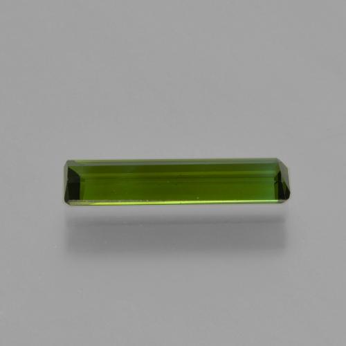 Turmalina verde bosque natural de 0,75 ct, corte esmeralda, VVS-VS
