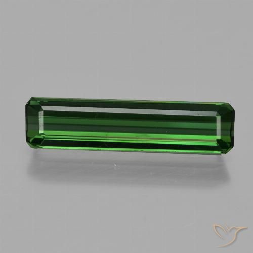 1.41ct Natural Verde Turmalina, corte esmeralda, VVS-VS