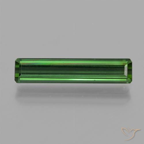 1.43ct Natural Verde Turmalina, corte esmeralda, VVS-VS