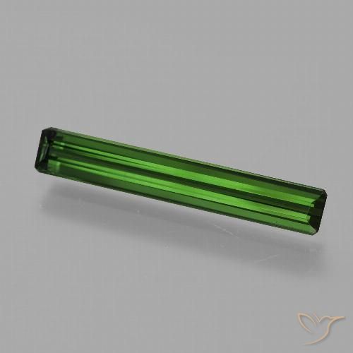 1.49ct Natural Verde terroso Turmalina, corte esmeralda, VVS-VS