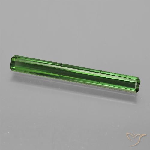 1.44ct Natural Verde medio Turmalina, corte esmeralda, VS-SI