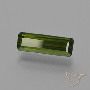 Turmalina Verde oscuro natural de 1.44 ct, Corte Octágono / Esmeralda, VS