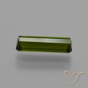 Turmalina Verde oscuro natural de 1.44 ct, Corte Octágono / Esmeralda, VS