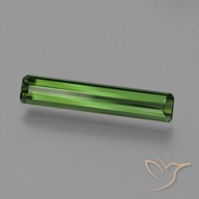 Turmalina Verde oscuro natural de 1.51 ct, Corte Octágono / Esmeralda, VVS-VS