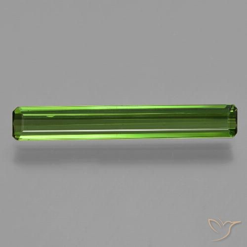 1.45ct Natural Verde bosque Turmalina, corte esmeralda, VS