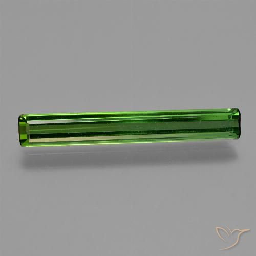 1.55ct Natural Verde terroso Turmalina, corte esmeralda, VVS-VS