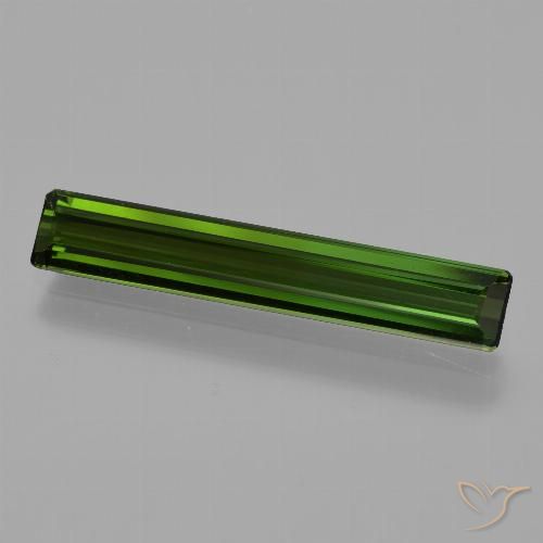 1.91ct Natural Verde oscuro Turmalina, corte esmeralda, VVS-VS