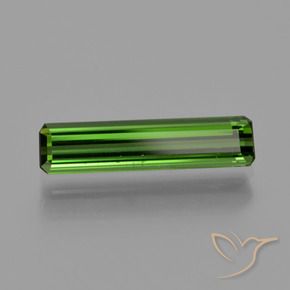 Turmalina Verde oscuro natural de 1.13 ct, Corte Octágono / Esmeralda, VVS-VS