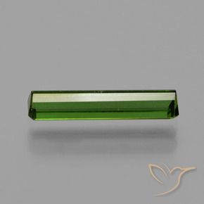 Turmalina Verde oscuro natural de 1.13 ct, Corte Octágono / Esmeralda, VVS-VS