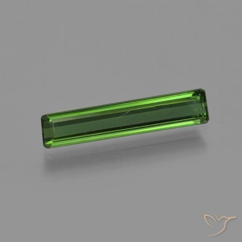 1.14ct Natural Verde bosque Turmalina, corte esmeralda, VVS-VS