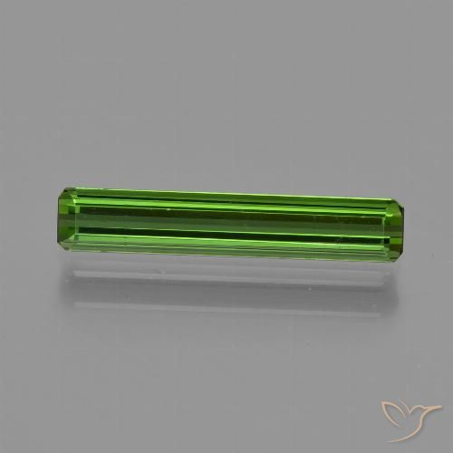1.16ct Natural Verde oscuro Turmalina, corte esmeralda, VVS-VS