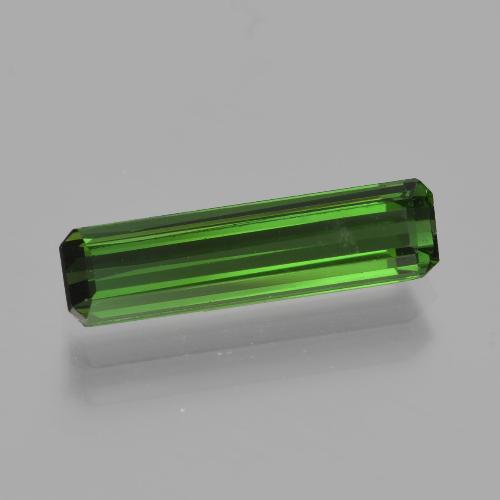 Turmalina Verde bosque natural de 1.61 ct, corte esmeralda, VS