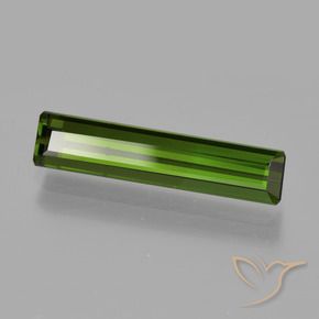 Turmalina Verde oscuro natural de 1.76 ct, Corte Octágono / Esmeralda, VS