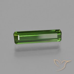 Turmalina Verde terroso natural de 0.99 ct, Corte Octágono / Esmeralda, VVS-VS