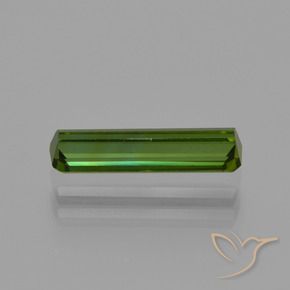 Turmalina Verde terroso natural de 0.99 ct, Corte Octágono / Esmeralda, VVS-VS