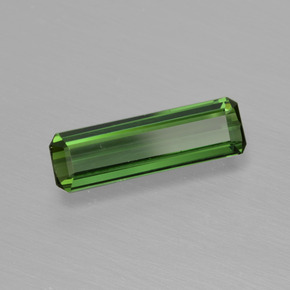 Turmalina Verde bosque natural de 0.94 ct, corte esmeralda, VVS-VS
