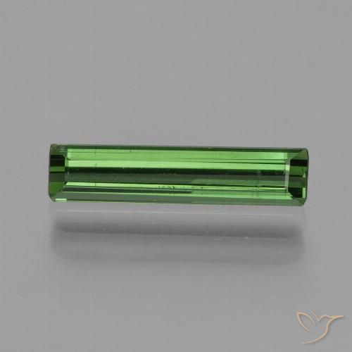0.93ct Natural Verde Turmalina, corte esmeralda, VVS-VS