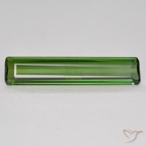 0.93ct Natural Verde oscuro Turmalina, corte esmeralda, VVS-VS