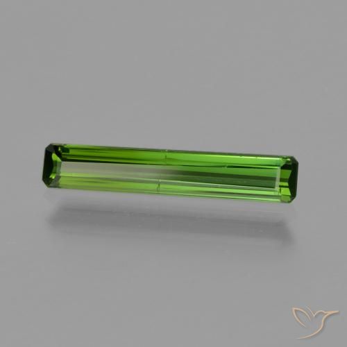 Turmalina Verde medio natural de 0.96 ct, Corte Octágono / Esmeralda, VS